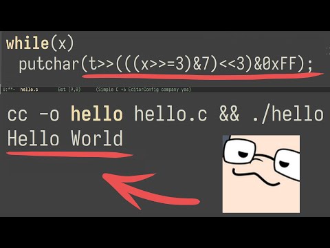 My First Hello, World in C. Very proud!