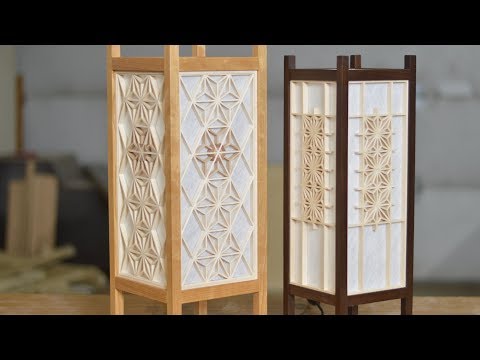 Japanese Woodworking, Lantern Build With Kumiko; Andon