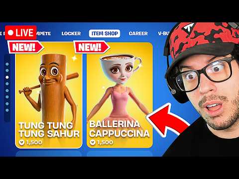 NEW *BRAINROT* SKINS in FORTNITE! (TUNG TUNG TUNG SAHUR)