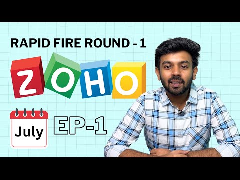 ZOHO July 2024 Questions | Round-1 | Rapid Fire - 1 | logic io