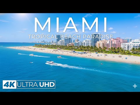 [4K] Miami 2025 🇺🇸 Deep House Chill & Aerial Views | Stunning Beaches & Cityscapes - Luxury Travel