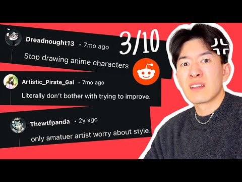 TRASH ART ADVICE FROM REDDIT 🤨