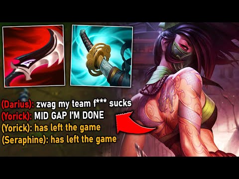 I made the enemy team RAGE QUIT with Nuclear One Shot Akali (Why is this so strong?)