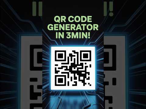 Build your own QR Code Generator in 3 min!