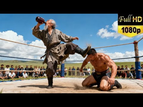 A bully provokes someone, but is defeated in one move by a drunken old man!