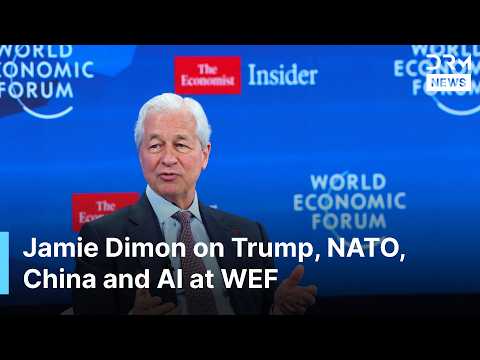 FULL INTERVIEW: JPMorgan CEO Jamie Dimon on Trump, US Economy, AI, Job Market at WEF 2026 | AC1G
