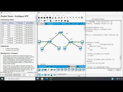3.5.5 Packet Tracer - Configure DTP