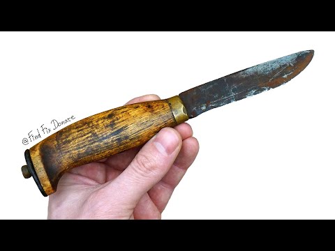 Old Knife RESTORATION - Complete Restoration without Power Tools