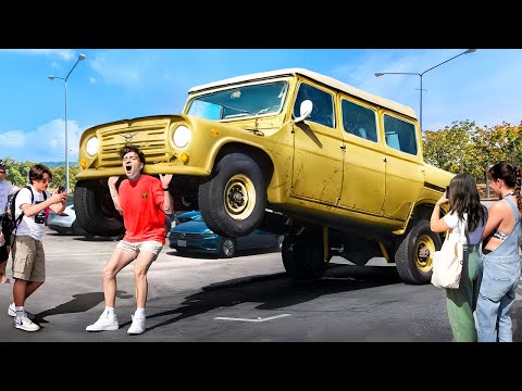 TESTED POPULAR PRANKS! **Lifted a truck**