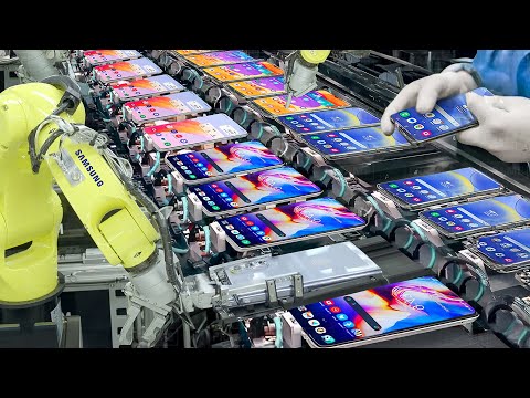 Inside Massive Samsung Factory Producing Millions of Smartphones - Production Line