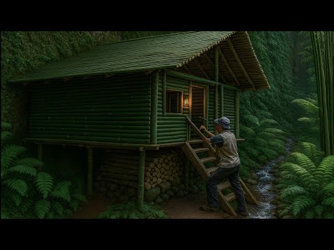 3 hari solo camping hujan deras di hutan | malam yang syahdu, camp fishing & masakan lezat.... 