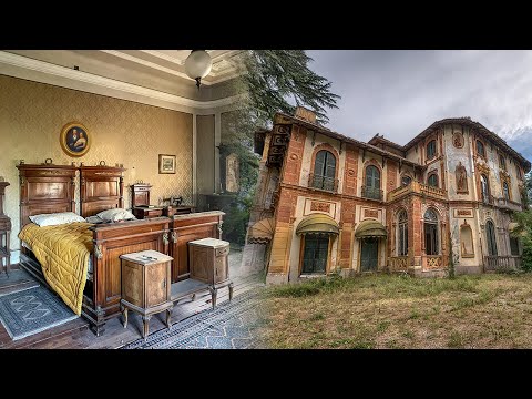 Surreal Abandoned Mansion of Italian Bankers ~ Fraud Ruined Their Legacy!