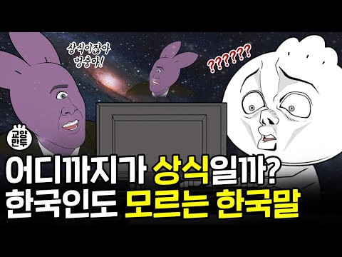한국인도 잘 모르는 한국말ㅣ우리말 상식 뿌시기