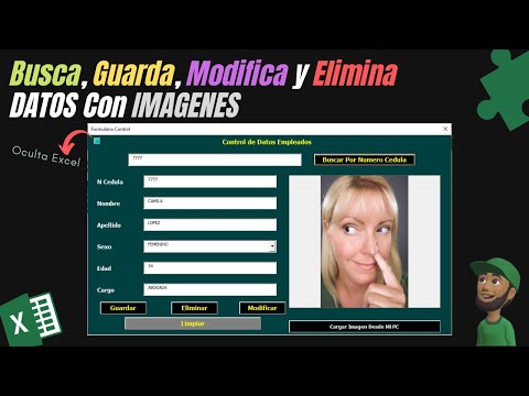 🟢 FORMULARIO Para Llevar el CONTROL de DATOS  de tus Empleados Incluyendo su FOTO  🟢VBA