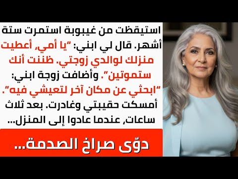 استيقظت من غيبوبة ستة أشهر لأكتشف أن ابني منح منزلي لأهل زوجته وطلب مني الرحيل بعد إفاقتي من جديد