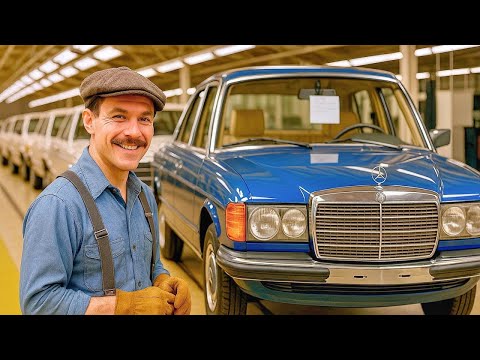 How The Mercedes Benz W123 Was Made In Their NOSTALGIC 70s Factory  | Step By Step Process