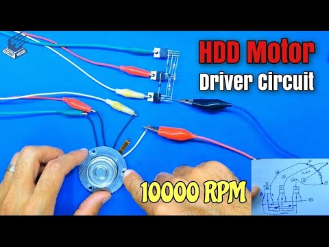 دائرة تشغيل موتور الهارد ديسك | brushless HDD motor driver circuit