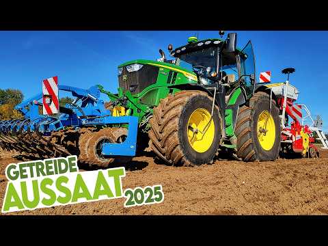 🌱 Bodenbearbeitung, Aussaat-Strategie und viel Technik: So säen wir 2025 unser Wintergetreide!