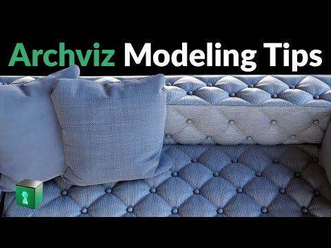 Blender Secrets - 5 mins of ArchViz Tips (Diamond Tufting, Pillow Edges, Pillows, Interactive Cloth)
