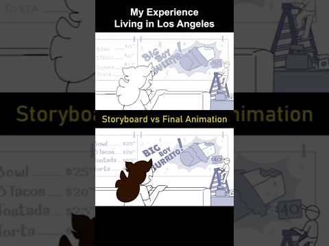 Storyboard vs Animation: Living in Los Angeles (shot 18)
