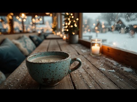 Cozy Winter Coffee Shop Ambience & Chill Jazz Piano for Relaxation & Focus Study