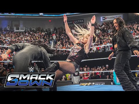 Nia Jax & Lash Legend attack Kabuki Warriors and Alexa Bliss & Charlotte Flair: SmackDown highlights