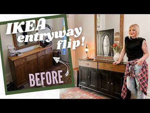 *STUNNING* entryway thrift flip makeover | IKEA transformation | LOVE IT OR THRIFT IT | DIY DANIE