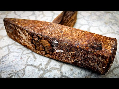 Rusty Hammer Restoration - Antique Hammer Customization & Restoration Video