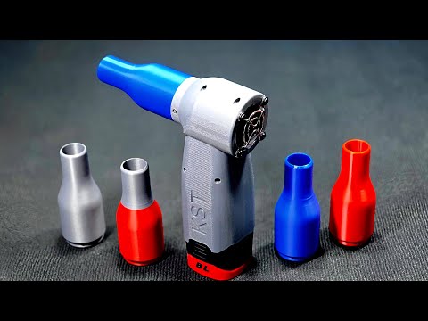 DIY Powerful Air Blower mini using 16.8v Drill POWERED