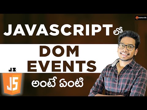 Dom Events Javascript in Telugu | Javascript Tutorials in Telugu | JavaScript in Telugu
