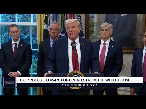 President Trump Delivers an Announcement, Sep. 30, 2025