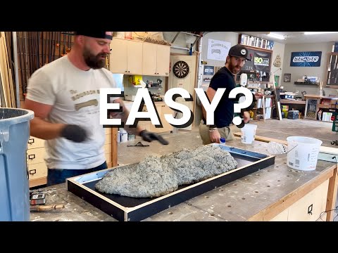 Easy Outdoor Concrete Coffee Table || Two Day Coffee Table Build