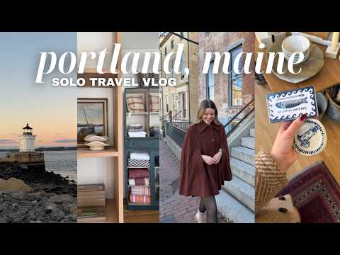 VLOG: my dream solo week in Portland, Maine :,)