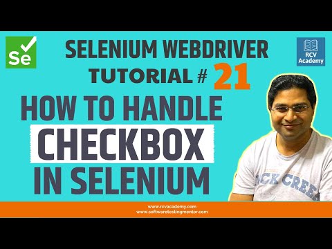 Selenium WebDriver Tutorial #21 - How to Handle Checkbox in Selenium