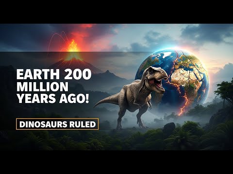 200 Million Years Ago Earth Was Totally Different! 😲🌍 (Dinosaurs Era 🦖🔥) | Space & Universe History