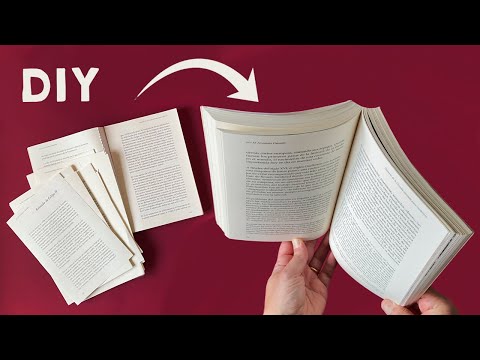 How to BIND Single Sheets 👉  ​​How to Repair a BOOK [  NO sewing ! ] Bookbinding Tutorial