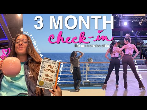 what a SEA DAY is like as a cruise crew member 🛟 3 month check-in, cleaning the cabin + work routine