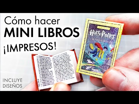 How to Make MINIATURE BOOKS 🔎📚 DIY Homemade Mini Bookbinding with Printed Pages