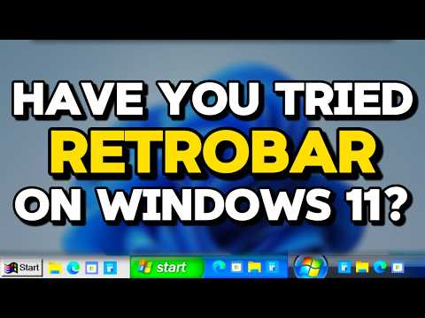 How to Use Legacy Taskbars on Windows 11! (RetroBar)