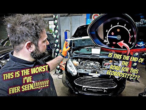 CAN I SAVE THIS ECOBOOST ENGINE??? OIL WARNING PERMANENTLY ON!!! ITS NOT LOOKING GOOD.....