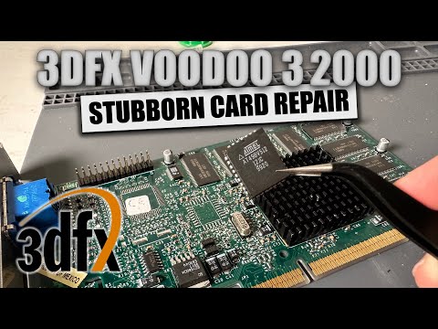 Repairing a Stubborn 3dfx Voodoo 3 2000!
