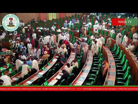 LIVE: 2026 Budget Presentation by the President C-in-C, H.E Bola Ahmed Tinubu (GCFR, GCON)