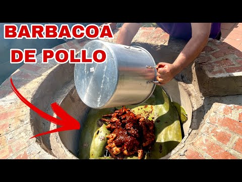 BARBACOA DE POLLO ENCHILADA! Con pencas de maguey, estilo Hidalguense! Cocinando Contigo