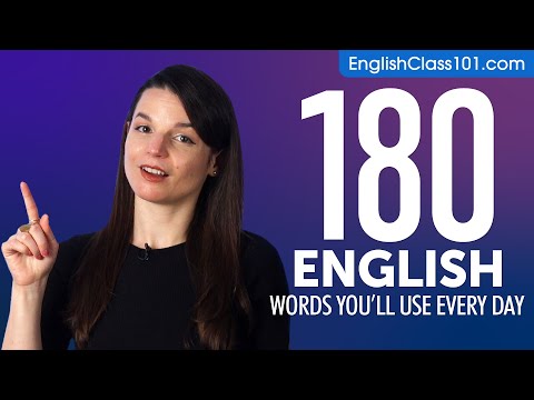 180 English Words You'll Use Every Day - Basic Vocabulary #58