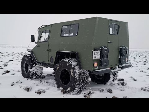 Небольшая декабрьская поездка на вездеходе.