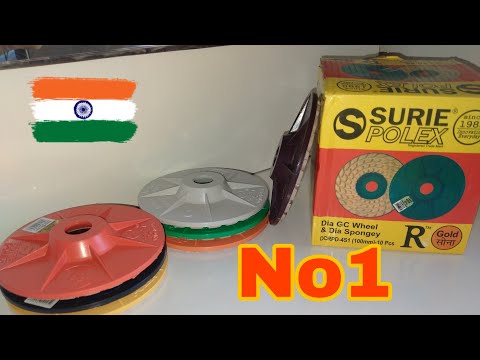 Surie polex No1 Granite, Marble polishing GC Wheel, Spongey & pad use it & save your time.
