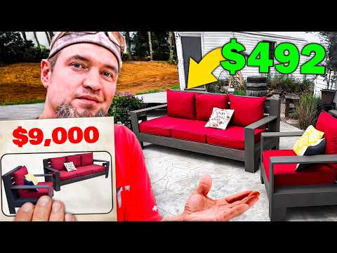 I Built A $9,000 Outdoor Sofa Set For $492... Let Me Teach You How