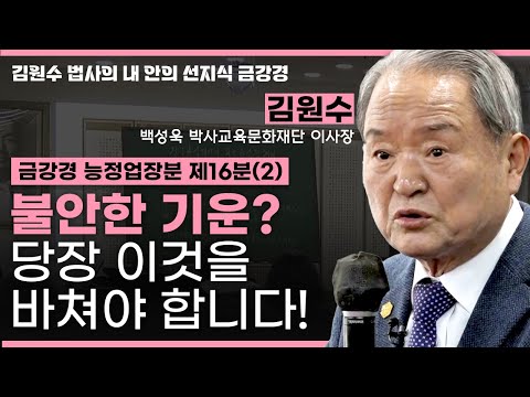 😱 내 죄가 재앙을 부른다고? 겁 많은 사람 필수 시청!ㅣ금강경 능정업장분 제16분(2) [김원수 법사의 내안의 선지식 금강경 319회]