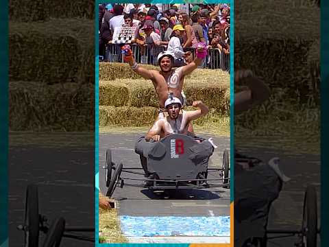 Easter Island Soapbox 🗿💨😂  #elmoai #easterisland  #redbullsoapboxrace