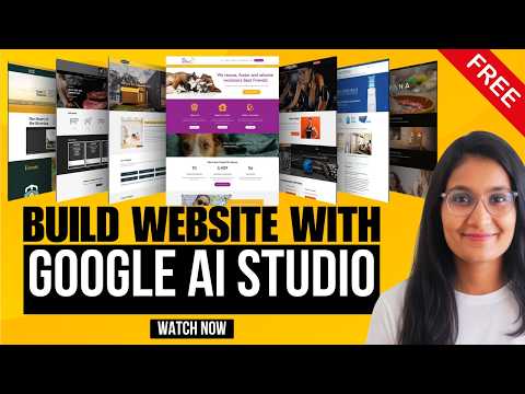 How I Made a Business Website Using Google AI Studio (Free Hosting + Free Domain)